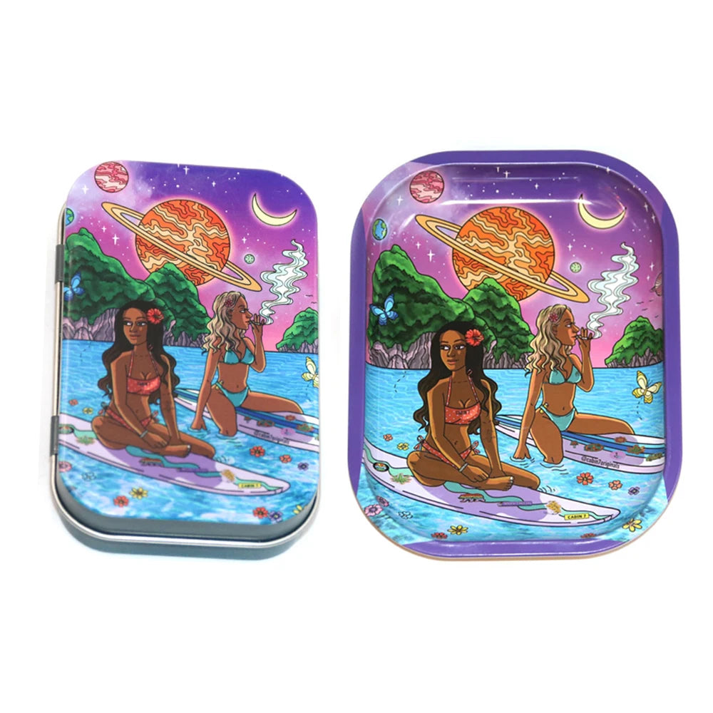 rolling Tray W Tinplate Box